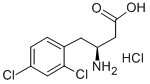 (S)-3-AMINO-4-(2,4-DICHLOROPHENYL)BUTANOIC ACID HYDROCHLORIDE Struktur