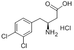 (S)-3-氨基-4-(3,4-二氯苯基)-丁酸盐酸盐,270063-50-8,结构式
