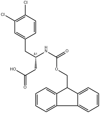 FMOC-(S)-3-AMINO-4-(3,4-DICHLORO-PHENYL)-BUTYRIC ACID Structure