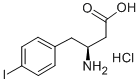(S)-3-AMINO-4-(4-IODOPHENYL)BUTANOIC ACID HYDROCHLORIDE Structure