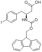 FMOC-(S)-3-AMINO-4-(4-IODO-PHENYL)-BUTYRIC ACID 化学構造式