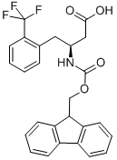 FMOC-(S)-3-AMINO-4-(2-TRIFLUOROMETHYL-PHENYL)-BUTYRIC ACID Structure