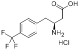 (S)-3-AMINO-4-(4-TRIFLUOROMETHYLPHENYL)BUTANOIC ACID HYDROCHLORIDE Structure