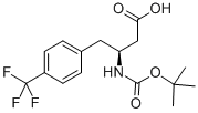 BOC-(S)-3-氨基-4-(4-三氟甲苯基)-丁酸, 270065-80-0, 结构式