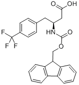 FMOC-(S)-3-AMINO-4-(4-TRIFLUOROMETHYL-PHENYL)-BUTYRIC ACID Struktur