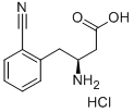 (S)-3-氨基-4-(2-氰基苯基)丁酸, 270065-82-2, 结构式
