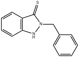 2-Benzyl-3-mercapto-2H-indazole 结构式