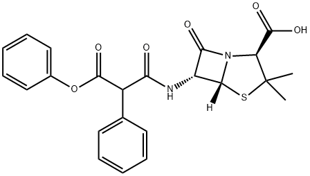 羧苄青霉素苯酯,27025-49-6,结构式