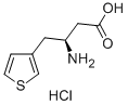(S)-3-AMINO-4-(3-THIENYL)BUTANOIC ACID HYDROCHLORIDE Struktur