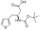 N-叔丁氧羰基-(S)-3-氨基-4-(3-噻吩基)丁酸, 270263-00-8, 结构式