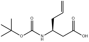 BOC-(S)-3-AMINO-5-HEXENOIC ACID Struktur