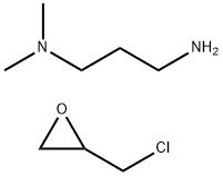 2-(chloromethyl)oxirane: N,N-dimethylpropane-1,3-diamine 化学構造式