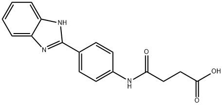 4-[[4-(1H-benzimidazol-2-yl)phenyl]amino]-4-keto-butyric acid Structure