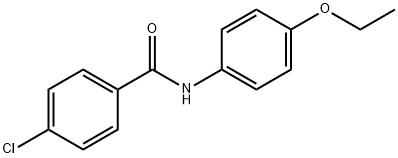 4-氯-N-(4-乙氧基苯基)苯甲酰胺,27033-41-6,结构式