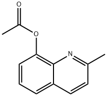 8-ACETOXYQUINALDINE Structure