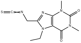 7-Ethyl-3,7-dihydro-8-(isothiocyanatomethyl)-1,3-dimethyl-1H-purine-2,6-dione Structure