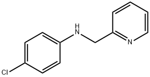 4-氯-N-(吡啶-2-基甲基)苯胺, 27048-28-8, 结构式