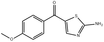 (2-AMINO-THIAZOL-5-YL)-(4-METHOXY-PHENYL)-METHANONE 结构式