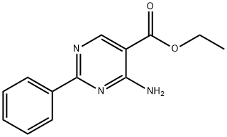 4-氨基-2-苯基嘧啶-5-甲酸乙酯,27058-46-4,结构式