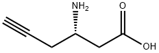 (S)-3-アミノ-5-ヘキシン酸 HYDROCHLORIDE 化学構造式