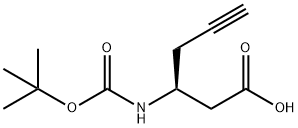 BOC-(S)-3-AMINO-5-HEXYNOIC ACID Struktur