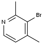 3-ブロモ-2,4-ジメチルピリジン 化学構造式