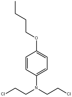 N,N-Bis(2-chloroethyl)-p-butoxyaniline Struktur
