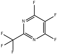 4,5,6-TRIFLUORO-2-TRIFLUOROMETHYL-PYRIMIDINE 化学構造式