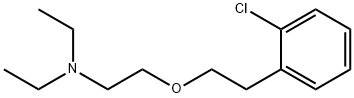 2-[2-(2-chlorophenyl)ethoxy]-N,N-diethyl-ethanamine Struktur