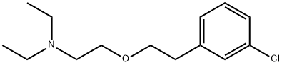 2-[2-(3-chlorophenyl)ethoxy]-N,N-diethyl-ethanamine Struktur