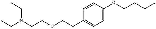 2-[2-(4-butoxyphenyl)ethoxy]-N,N-diethyl-ethanamine,27078-31-5,结构式