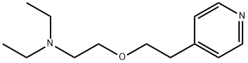 N,N-ジエチル-2-[2-(4-ピリジル)エトキシ]エタンアミン 化学構造式