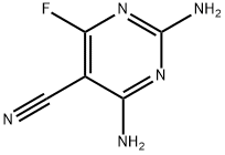 5-Pyrimidinecarbonitrile,  2,4-diamino-6-fluoro-,27078-77-9,结构式