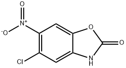 5-氯-6-硝基-2,3-二氢-1,3-苯并噁唑-2-酮 结构式