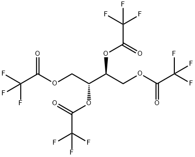 1,2,3,4-ブタンテトラオールテトラキス(トリフルオロアセタート) 化学構造式