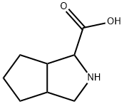 OCTAHYDRO-CYCLOPENTA[C]PYRROLE-1-CARBOXYLIC ACID HYDROCHLORIDE Struktur