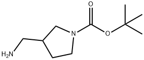 1-BOC-3-氨甲基吡咯烷,270912-72-6,结构式