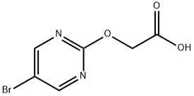 2-((5-ブロモピリミジン-2-イル)オキシ)酢酸 化学構造式