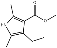 METHYL 2,5-DIMETHYL-4-ETHYLPYRROLE-3-CARBOXYLATE Struktur
