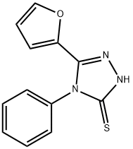 5-FURAN-2-YL-4-PHENYL-4H-[1,2,4]TRIAZOLE-3-THIOL Struktur