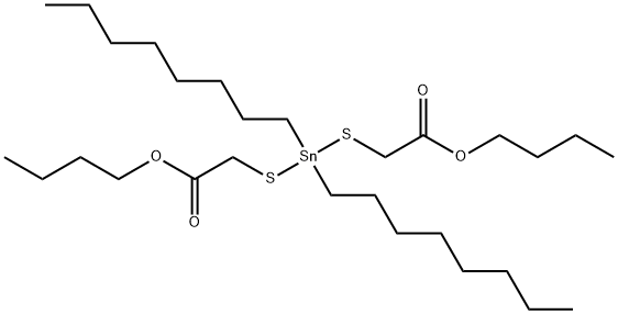 2,2'-[(Dioctylstannylene)bis(thio)]diacetic acid dibutyl ester Structure