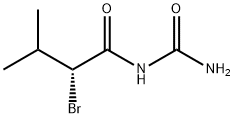 N-[(R)-2-ブロモイソバレリル]尿素 化学構造式