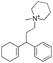 1-[3-(1-シクロヘキセニル)-3-フェニルプロピル]-1-メチルピペリジニウム·メチルスルファート 化学構造式