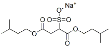sodium 1,4-diisopentyl sulphonatosuccinate Structure