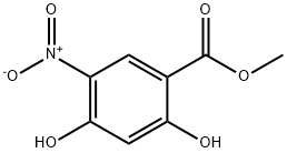 Benzoic acid, 2,4-dihydroxy-5-nitro-, methyl ester (9CI) Struktur