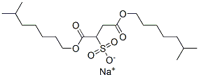 Butanedioic acid, sulfo-, 1,4-diisooctyl ester, sodium salt Structure