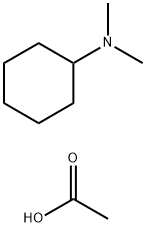 cyclohexyldimethylammonium acetate Struktur