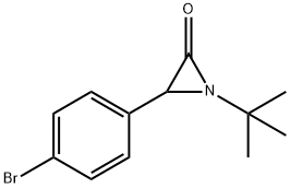 3-(p-Bromophenyl)-1-tert-butylaziridin-2-one Structure