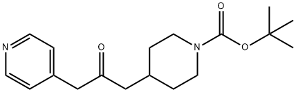 1-BOC-4-(2-OXO-3-PYRIDIN-4-YL-PROPYL)-PIPERIDINE Struktur