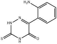 6-(2-氨基苯基)-3-巯基-1,2,4-三嗪-5(4H)-酮, 27161-64-4, 结构式